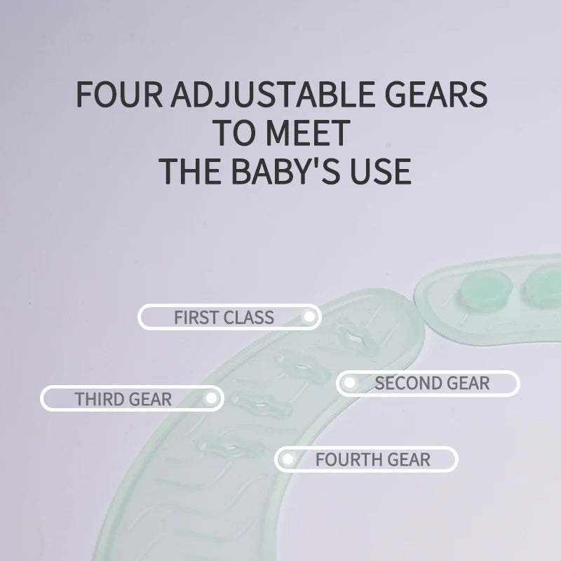 1 Pc Baby Silicone Jelly Bib Lightweight Widen Shoulder With PP Box Water Proof Adjustable Length Design Baby Tableware Bib