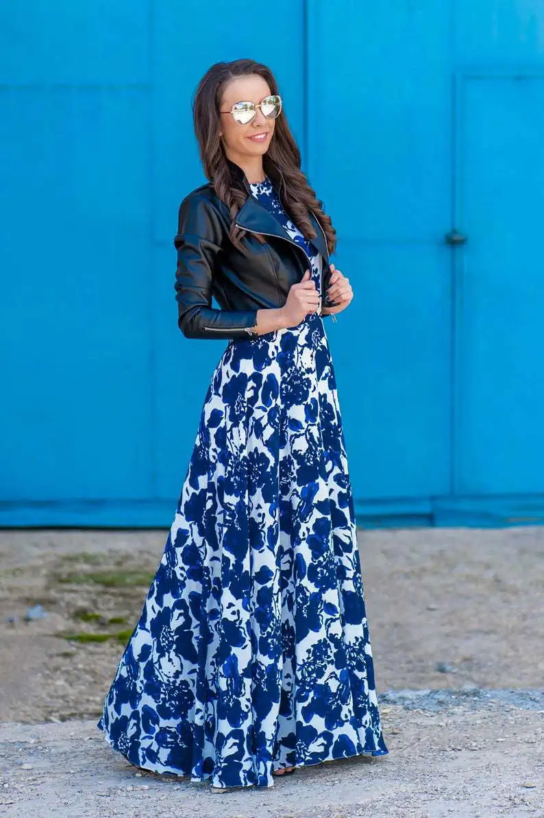 Summer Long Dress Robe Femme Casual Family Matching Outfits Boho Children's Clothing Beach Mother Daughter Dress Vestidos