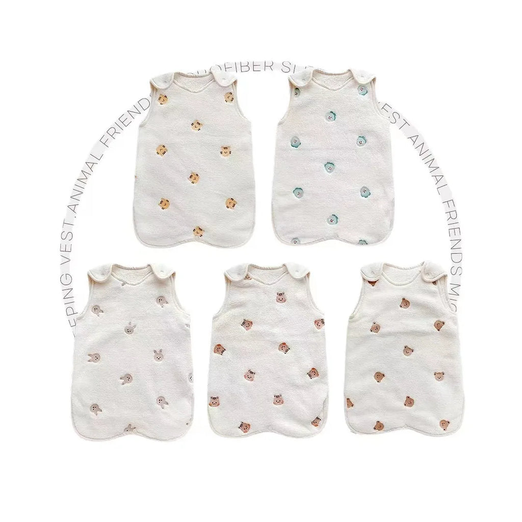 Thickened Baby Sleeping Bag Kick-proof Quilt Autumn and Winter Children's Vest Warm Velvet Sleeping Bags for Newborn Sleep Sack