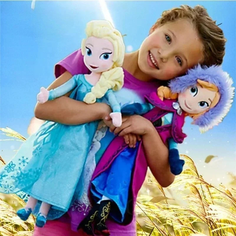 30-40cm DSN Figure Frozen Princess Plush Toy Anna Doll Snow Queen Princess Anna Elsa Soft Stuffed Animal Toys Birthday Gifts
