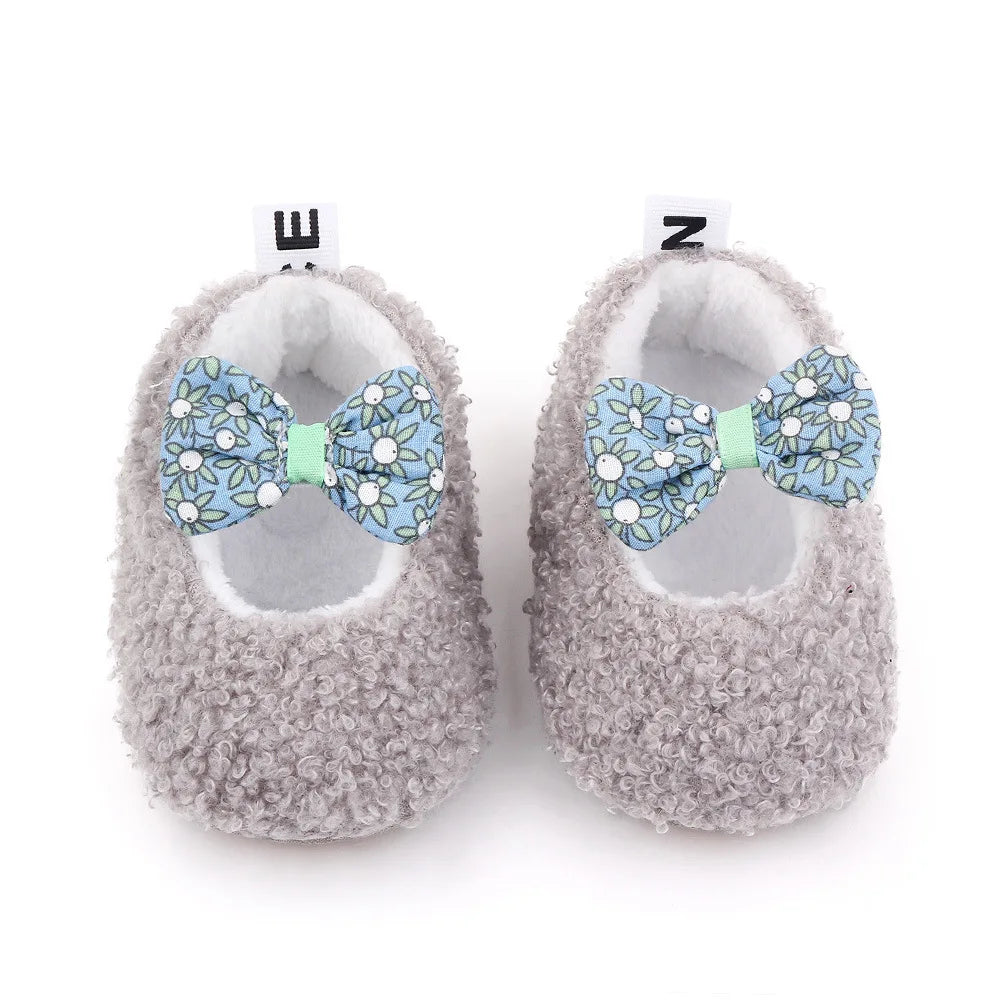 Baby Winter and Autumn Style Multiple Choices High Quality Soft Cotton Warm and Plush Toddler Shoes Anti-slip Sole Prewalking