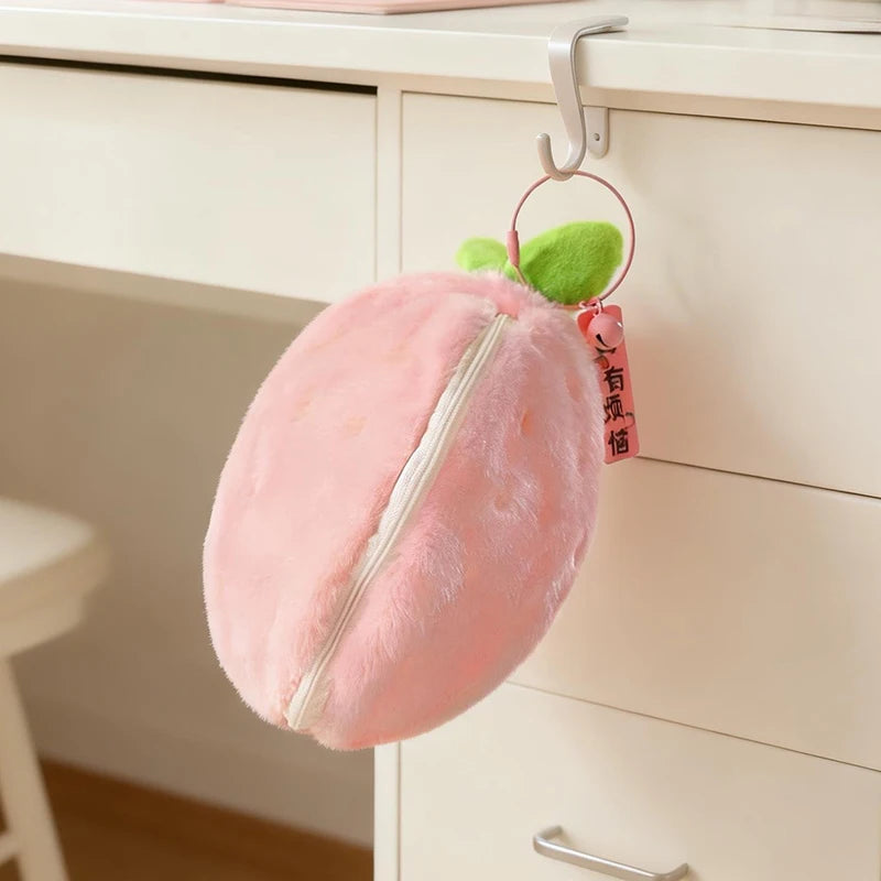 Hot Cute Fruit Bunny Plush Toy Creative Durian Pineapple Carrot Strawberry Turn Into Rabbit Soft Doll Birthday Christmas Gift