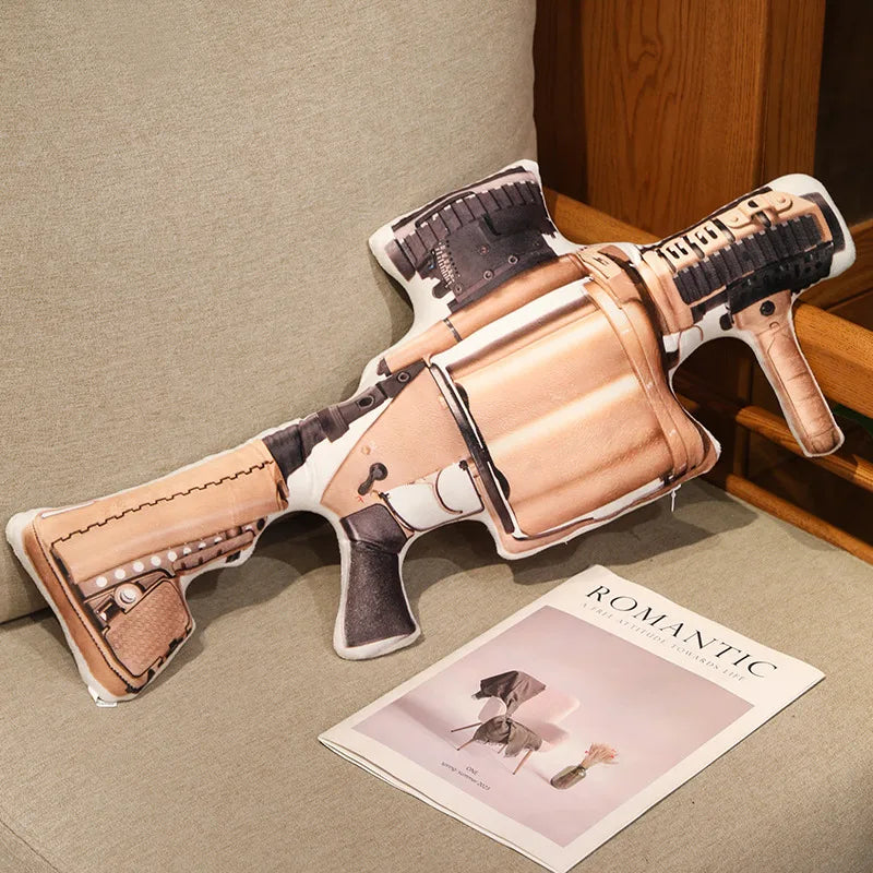 Hot Super Cool Realistic Stuffed Printed Firearm Plush Toys Soft Funny Lifeiliek Rifle Sniper Rifle Toys Game Props For Boys