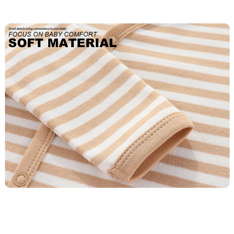 Kiddiezoom 3 Pcs/Lot Autumn Winter Fashion Long Sleeve Baby Boy Girl Romper 100%Cotton Soft Newborn Jumpsuits Clothes