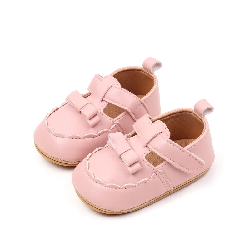 Hot Sale Spring and Autumn Baby Girl Princess Fashion Design Anti Slip Shoes Hign Quality Breathable Toddler Shoes First Walkers