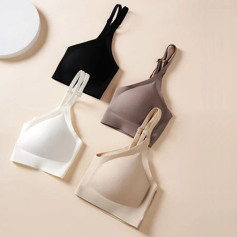 Pre-pregnancy Women Soft Support Seamless Underwear Comfortable Gathering No Steel Ring Collection Breathable Bra Style