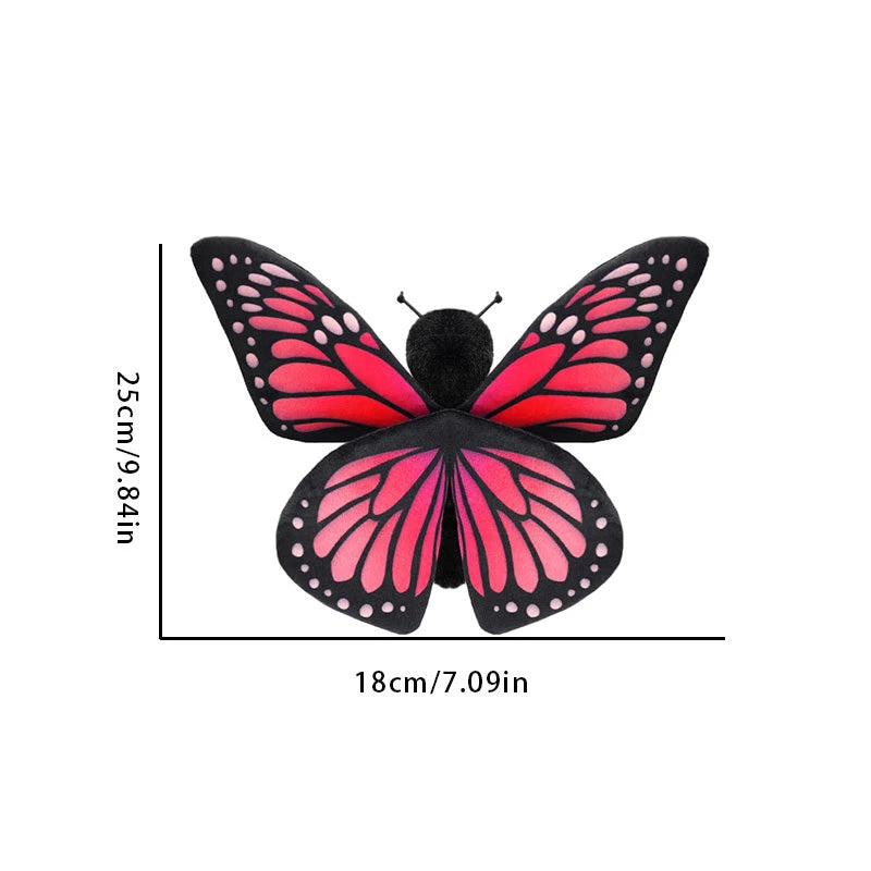 Wholesale 1pcs 6 Kinds Of Insects Plush Toys Lifelike Butterfly Ant Bee Ladybug Mantis Spider Funny Simulated Insect Model Doll