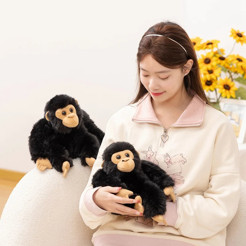 Nice Simulation Punch Gorilla Plush Doll Mother And Baby Long-arm Monkey Animal Stuffed Toy Home Decoration Gift For Children