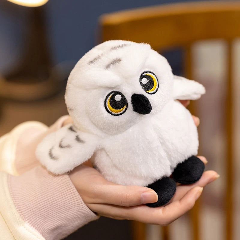 Cartoon Hedwig Owl Plush Toys Soft Stuffed Animal Plushie Shoulder Decor Fun Toy for Boys & Girls Birthday Gift