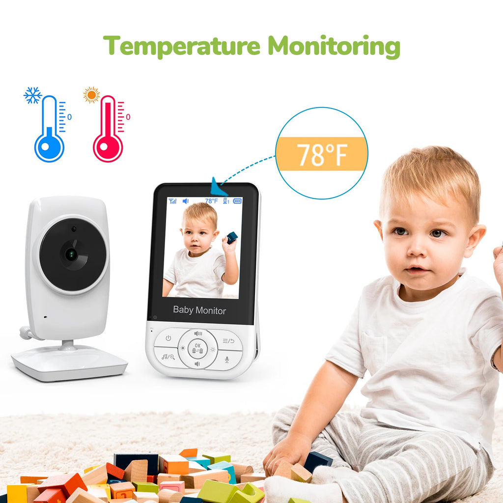 2.8inch 720P Baby Monitor with Camera  2.4G NO WIFI 30 Hours Two-way Communication Night Vision Video Baby Monitor