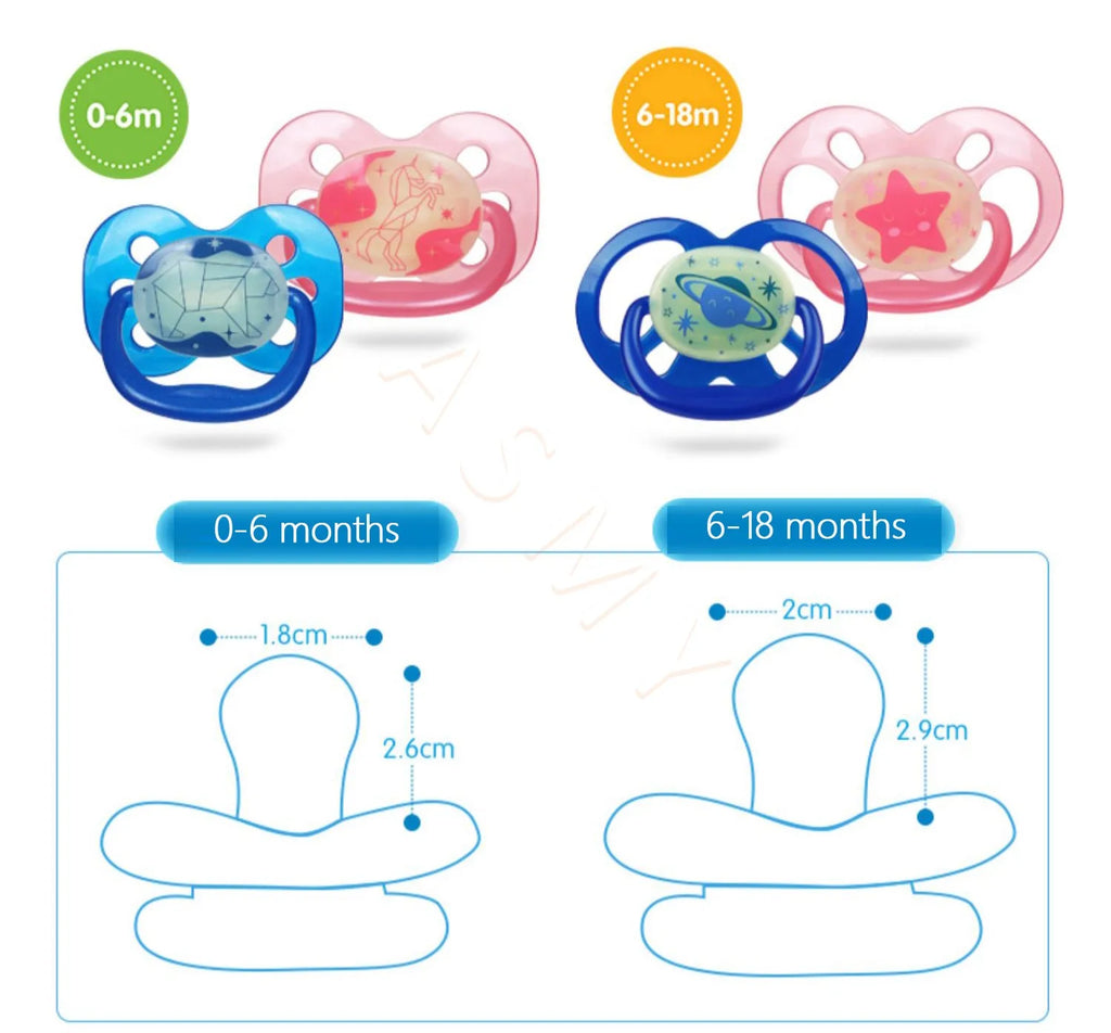 Dr. Brown's pacifier / silicone material / soft newborn baby to 0-6-12-18 months baby use