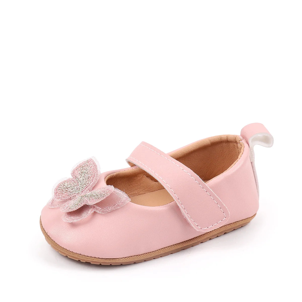 2025 Spring Autum Baby Girl Shoes Cute Bowknot High Quality PU and TPR Sole Anti-slip Toddler For 0-18M Prewalking Baby Shoes