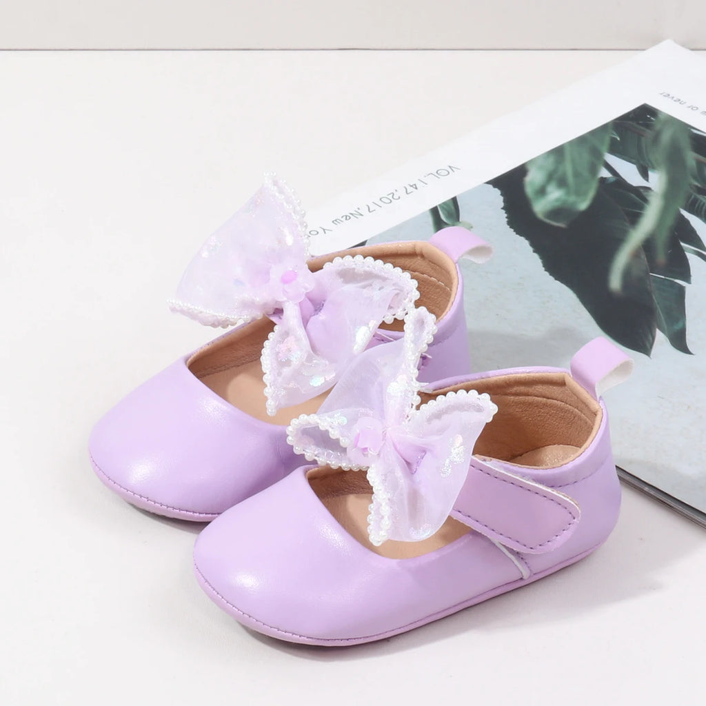 Spring Early Season New Style Rubber-Soled Anti-Slip Girls' Low-Top Toddler Shoes Stylish And Simple Front-Facing Shoes