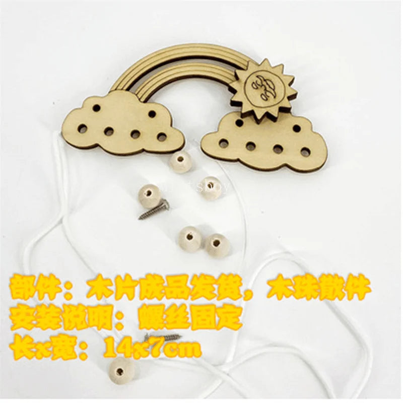 Busy Board Educational Toy For Children Seesaw Switch Valve Wood Chips Bottom Plate Model 01