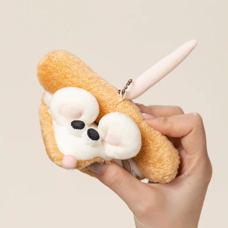 Pizza Mouse Plush Toys Hanging Pendants Creative Pizza Multiple Flavors Adorable Mouse Dolls Gifts For Birthday 14cm Decoration