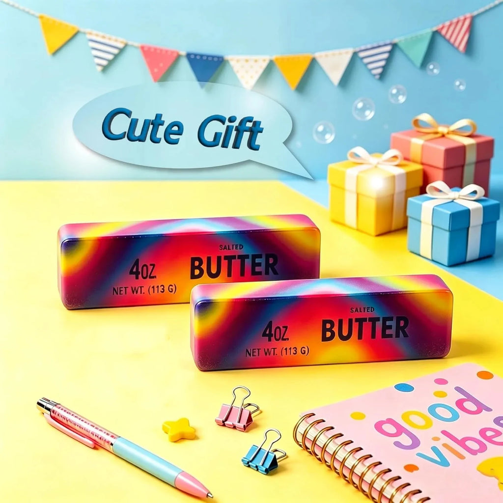 1-10Pcs Butter Stick Squishy Toy Slow Rising Squeeze Toy Butter Bar Brick Squishy Fidget Toy Anti Stress Release Hand Relax Gift