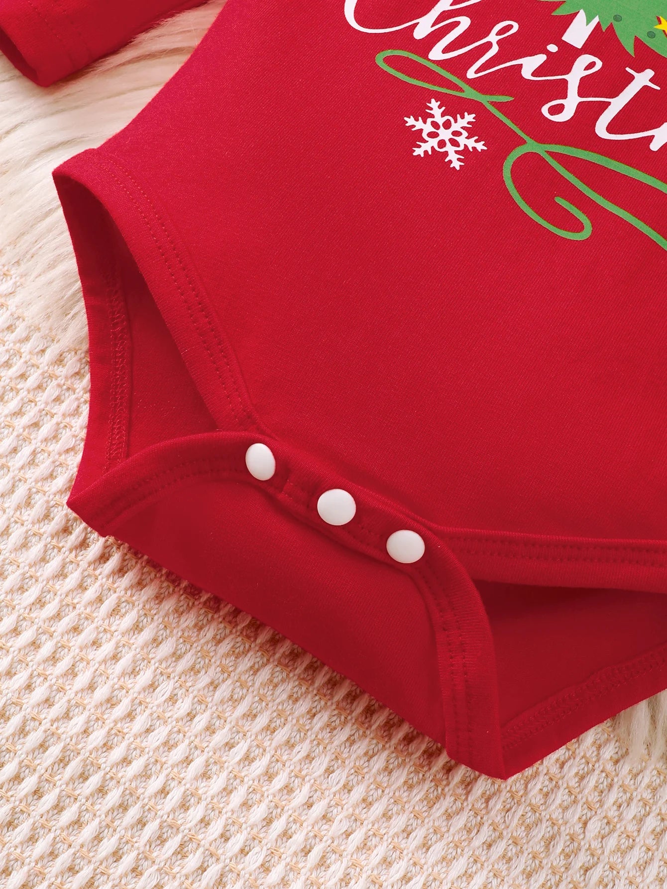 3Pcs Baby Boy Christmas Set Christmas Tree Printed Long Sleeve Bodysuit+Long Sleeve+Hat Set 0-18 Months Baby Boy Festival Set