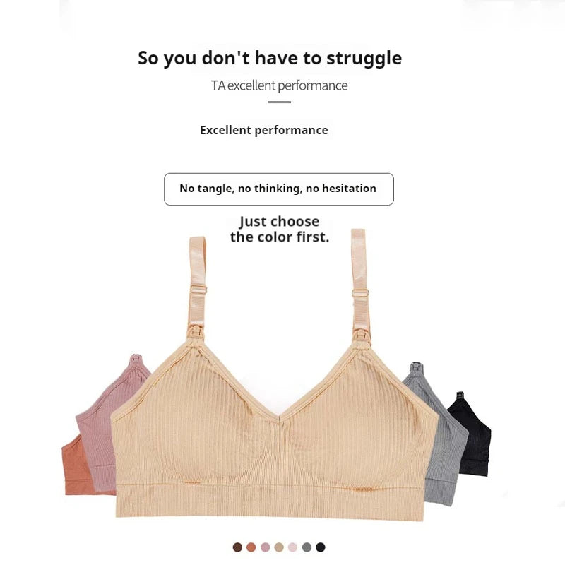 High Quality Plus Size Nursing Bra Breathable Women Breastfeeding Underwear Seamless Maternity Bra Push Up