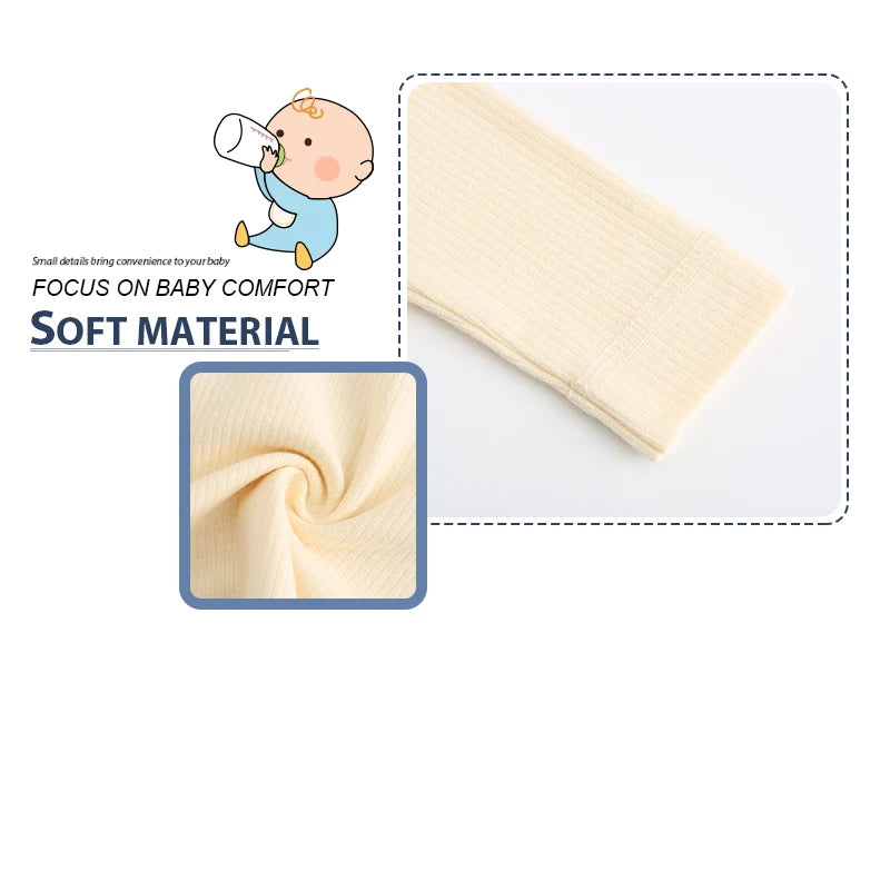 Kiddiezoom Autumn Winter Solid Long Sleeve Newborn Boy Girl Top+Pants Soft Baby Clothing Sets