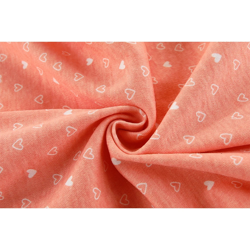 Kiddiezoom Fashion Cartoon  Orange Love 100%Cotton zipper Long Sleeve Baby Boy Girl Rompers Soft newborn Jumpsuits Clothes