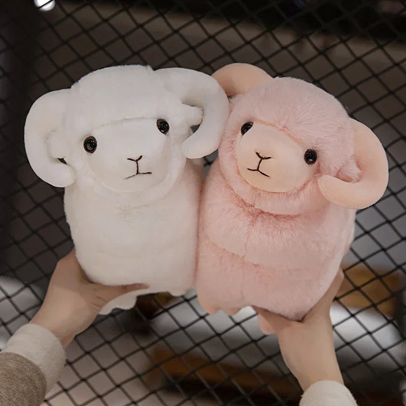 Hot 1pc 25/35/45CM Little Sheep Plush Toys Cute White Goat Stuffed Soft Doll Pillow For Birthday Christmas Gifts