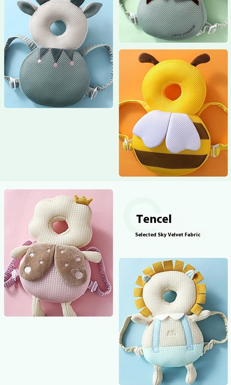 AIBEDILA Baby Head Protector Pillow Backpack Anti-Fall Safety Cushion for Newborn Toddlers Learning to Walk Kids Safe Support