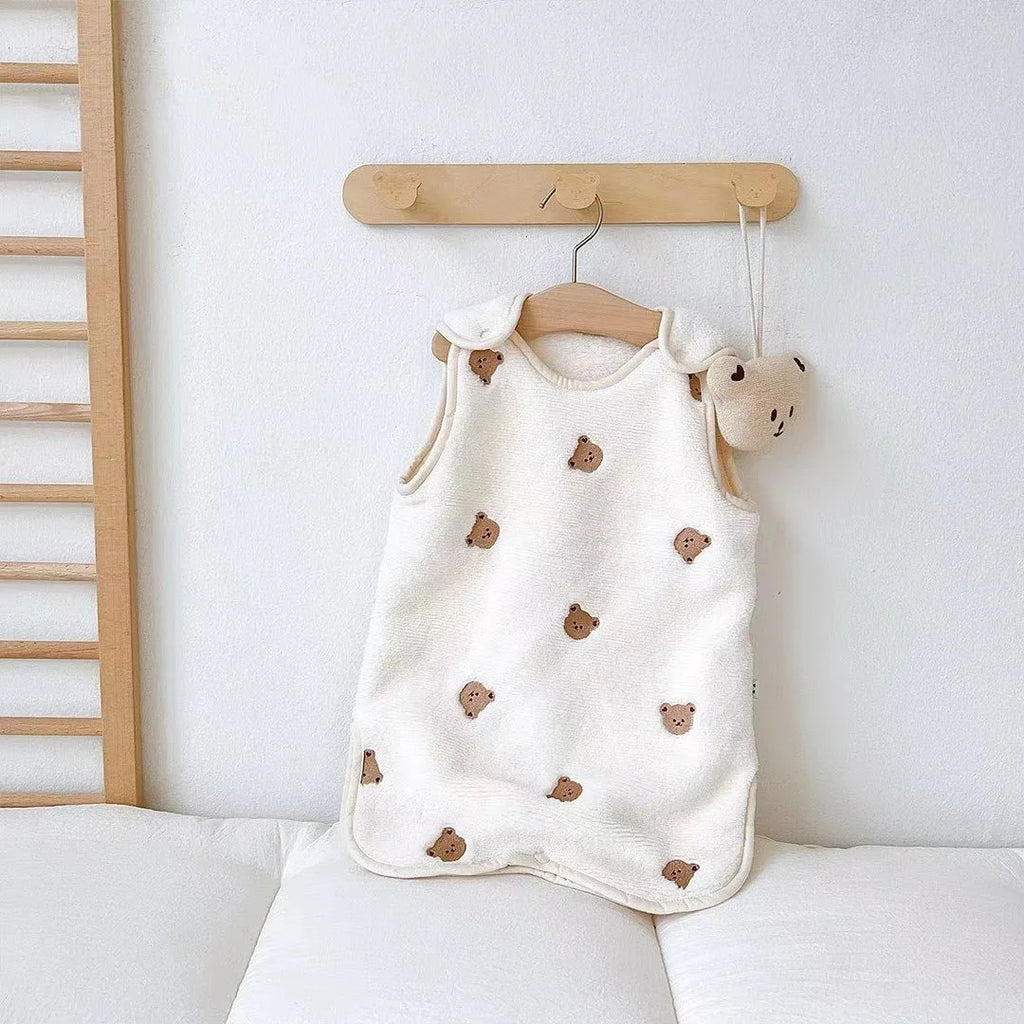 Thickened Baby Sleeping Bag Kick-proof Quilt Autumn and Winter Children's Vest Warm Velvet Sleeping Bags for Newborn Sleep Sack