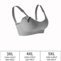 Plus Size Wireless Maternity Bra Front Open Gather Together Prevent Sagging Seamless 3D Breathable Comfortable Breastfeeding Bra