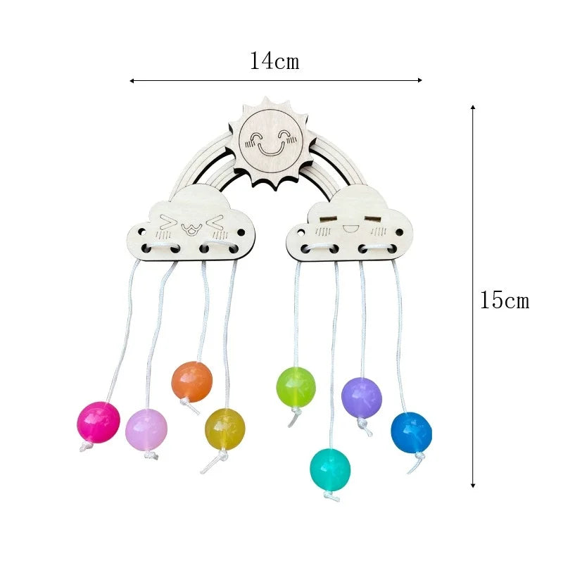 Montessori Busy Board Educational Toy Mirror Animal Gear Cloud Puzzle Model MB-01 For Ages 3 Up