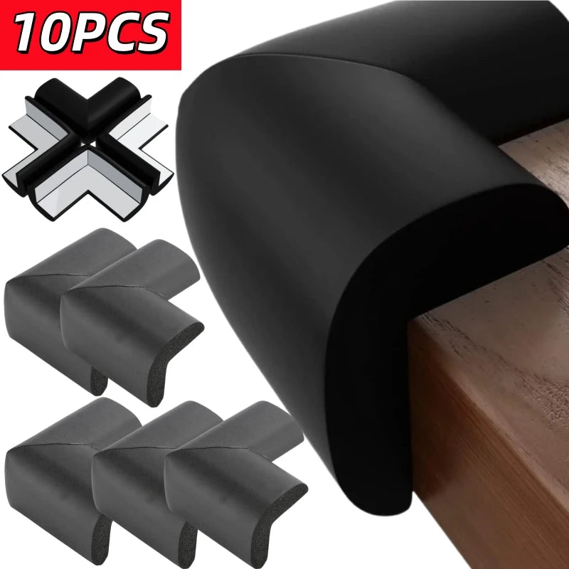 10Pcs/Lot Baby Safety Corner Protector Soft NBR Foam Baby Proofing Edge and Corner Guards Child Safety Corner Bumpers with Tapes