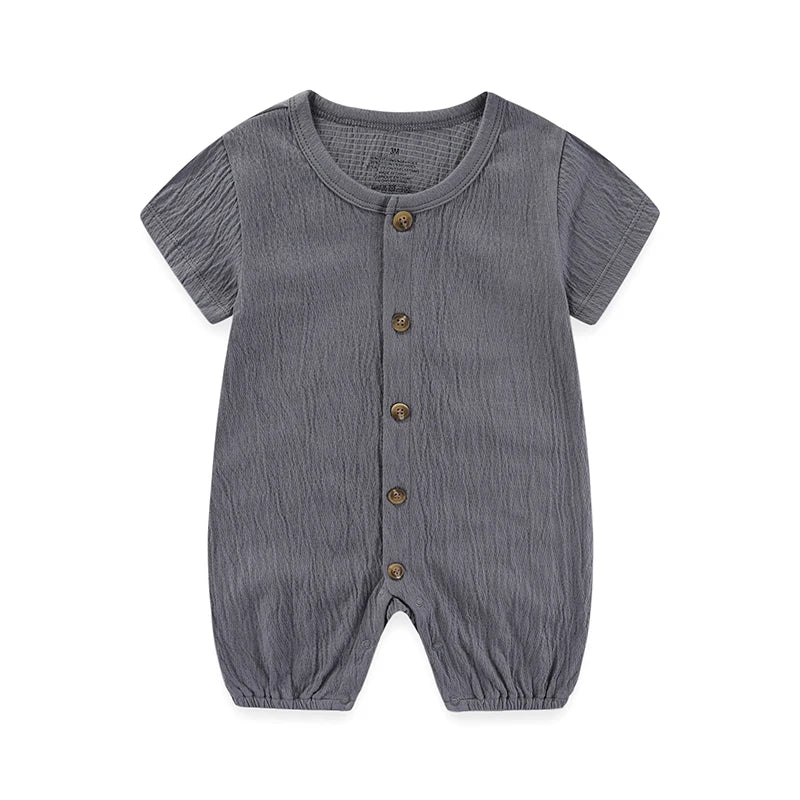 Kiddiezoom Unisex Baby Romper Four Seasons Short Sleeve 1 Pack 100 Percent Cotton