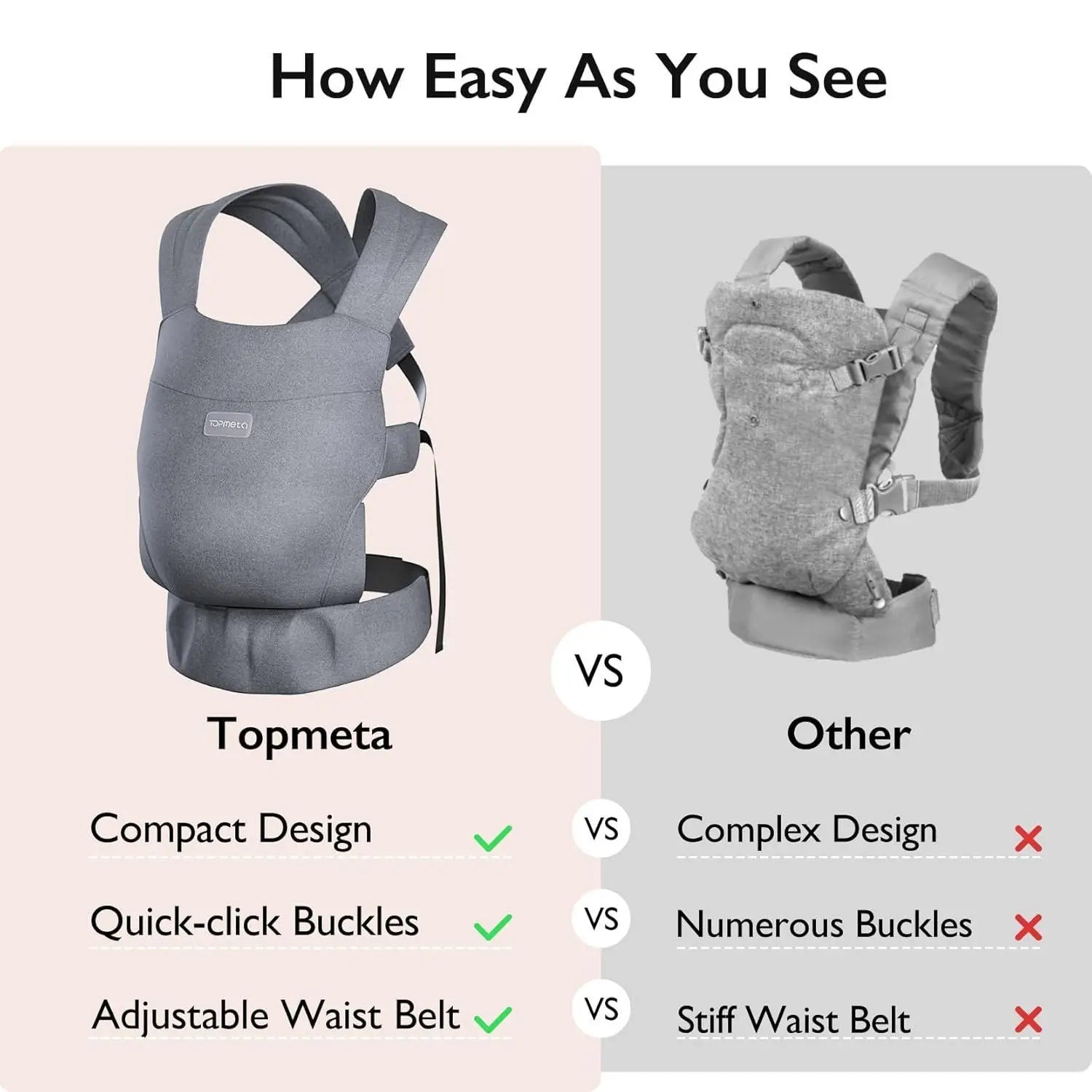Ergonomic Baby Carrier 360 Breathable 360 Cool Air baby Carrier Backpack Organic Cotton Four Position 360 Infant Carrier