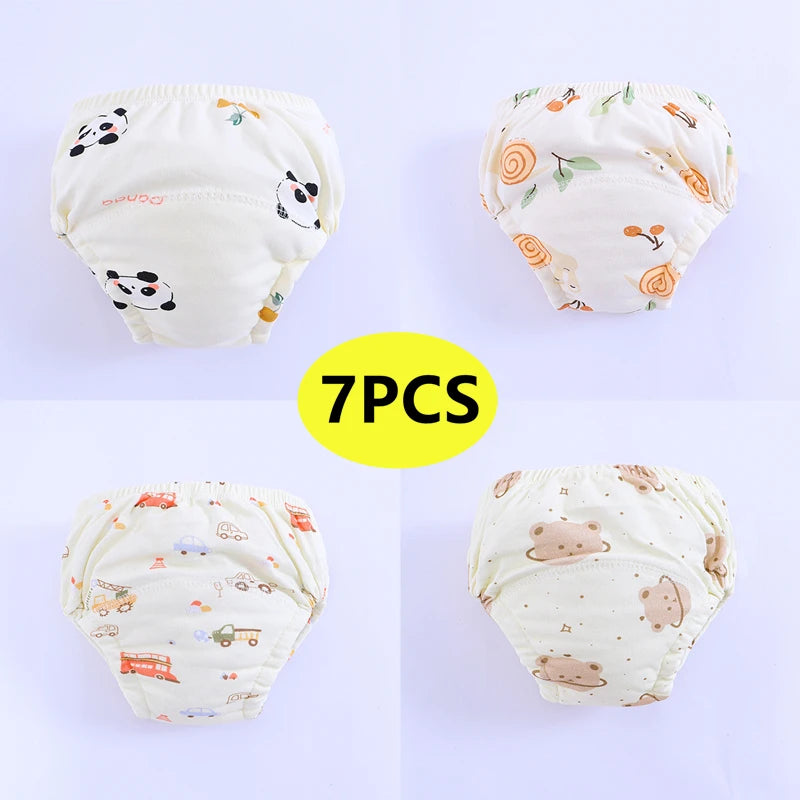 Newborn Training Pants Baby Cotton Shorts Print Washable Underwear babies Boy Girl Cloth Diapers Reusable Nappies Infant Pantie