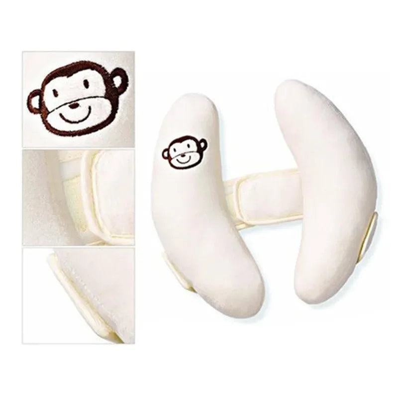 Baby Head Shaping Pillow Protects Cervical Neck Banana Pillow Seat Pillow Anti Deviation Head Baby Pillow Soft