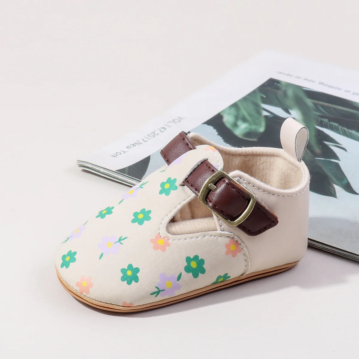 Baby Girl Pre Walking Casual Shoes With Flower Design 0 18M TPR Sole Model 2025 Edition