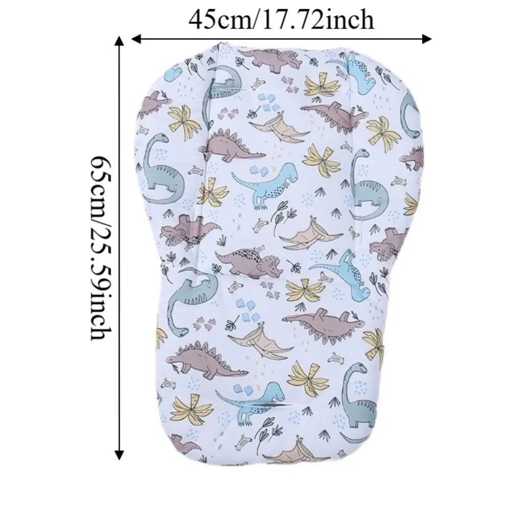Cotton Material Baby Stroller Seat Cushion All Seasons Cartoon Pattern Dining Chair Cushions Comfortable Breathable