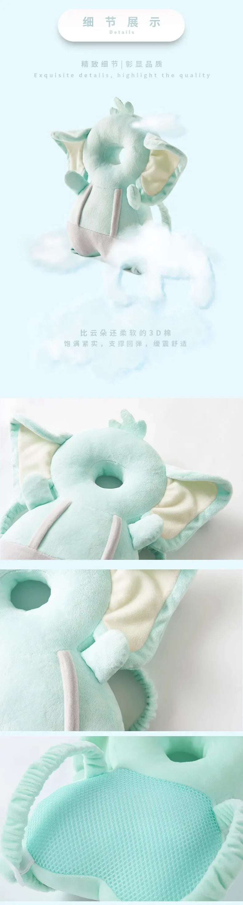 Baby Head Protector Backpack Pillows for Newborn Baby Protection Cartoon Infant Anti-fall Pillow Toddler Baby Health