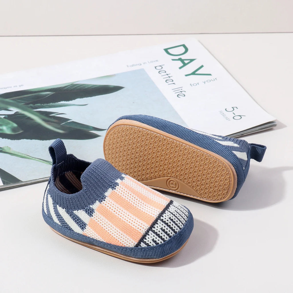 2025 Spring New Slip-on Toddler Shoes Baby First Walkers Boys Girls Autumn Non-Slip Classic Plaid Sneakers Sport Shoes