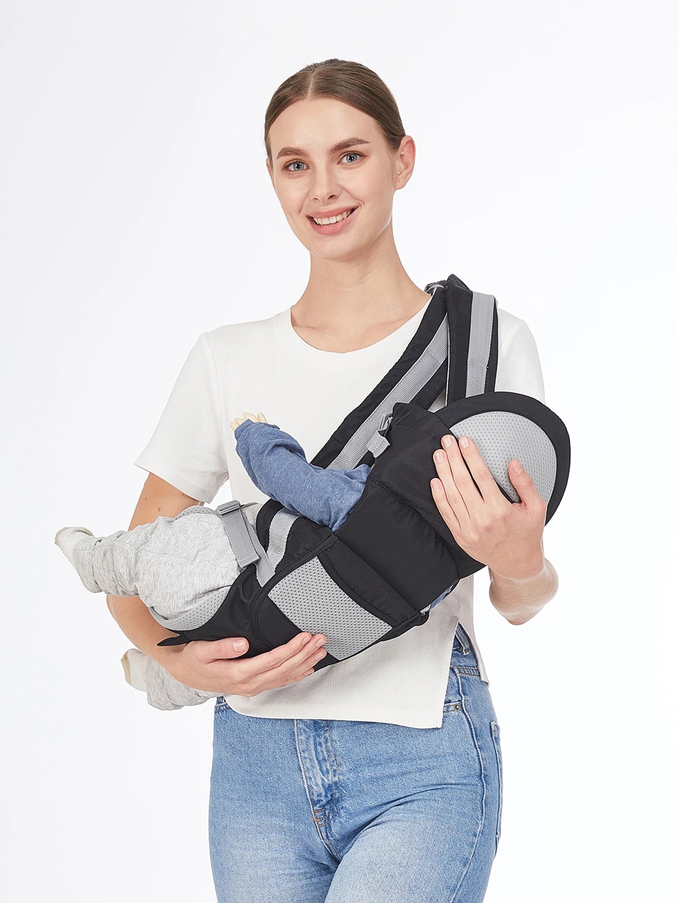 Ergonomic Physiological M Baby Carrier Infant Baby Hipseat Carrier Front Facing Ergonomic Kangaroo Baby Wrap Sling for 0-24M