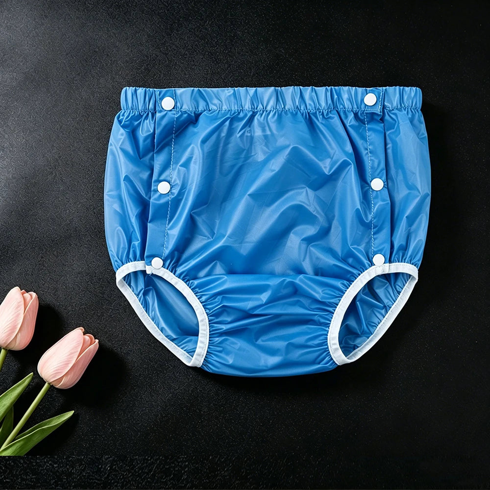 4pcs Washable Reusable Cloth Diapers Comfortable Soft Noiseless Leak-Proof Incontinence Brief Covers for Day And Night Use
