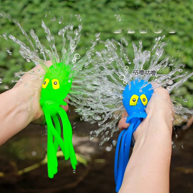 1/6pcs Water Playing Octopus Pinching and Playing Baby Bathing Anti Stress Squishy Fidget Toy Novelty Toy Party Favors