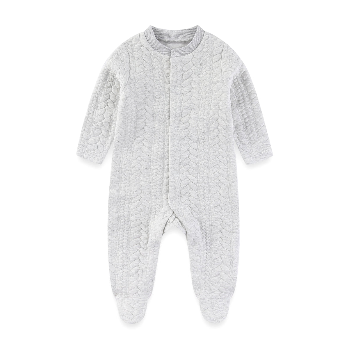 Unisex Baby Romper Jumpsuit 1-Piece Solid Color Winter Wear For 3-24 Months Infants Outdoor Wear