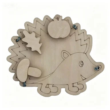 Montessori Wooden Busy Board Do It Yourself Accessories Castle Train Parts Sensory Educational Toy for Toddlers