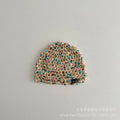 Early Autumn New Ethnic Style Sequin Hollow Knitted Pullover Hat for Girls Fashionable Stylish Fishnet Headwrap Hat