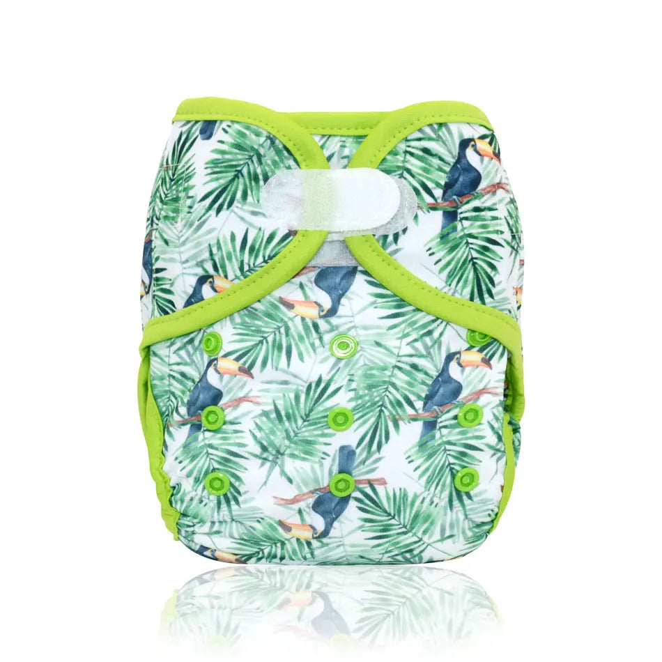 EezKoala One Size Cloth Diaper Cover Waterproof Reusable Pocket Diaper Hook Loop Closure