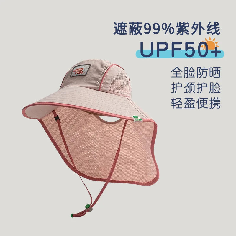 SunGuard Kids Quick Dry Sun Protection Hat Model SgHat01 For Summer Beach Boys And Girls