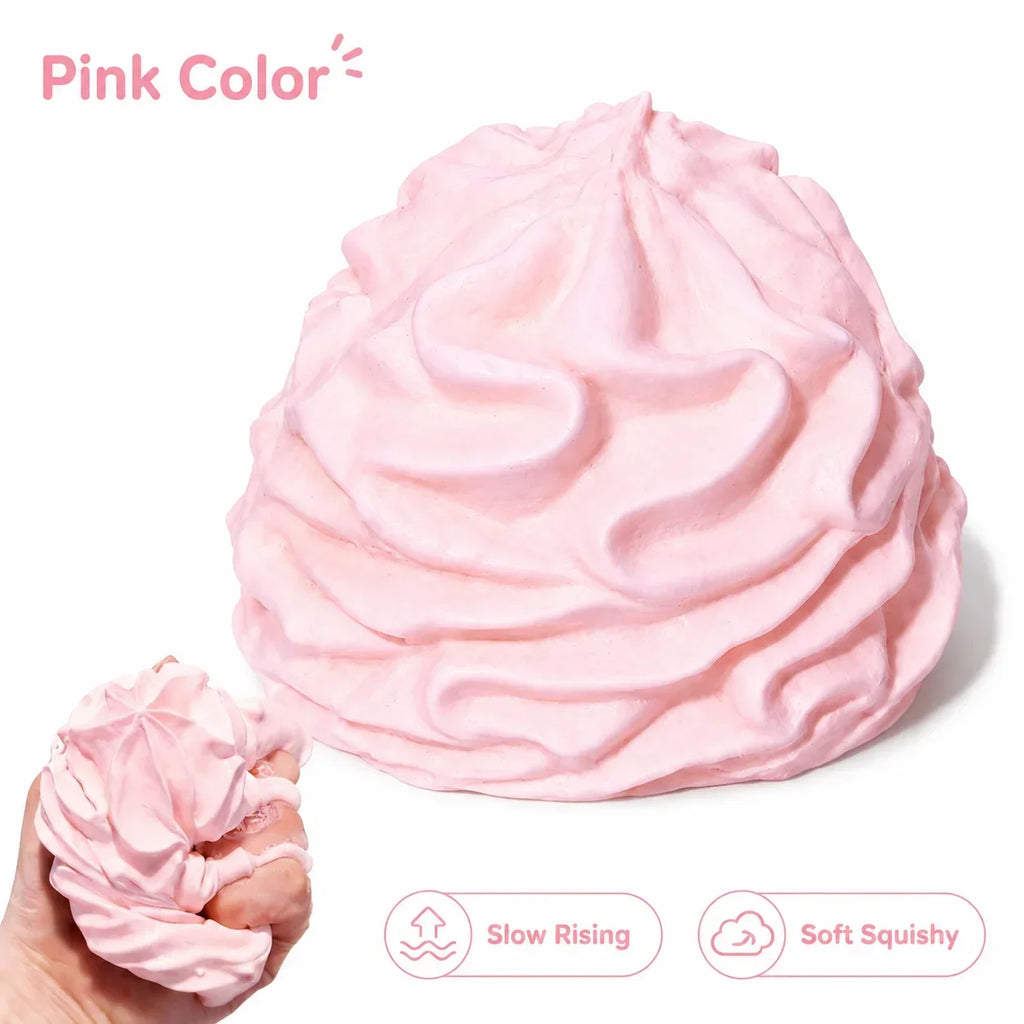 Cream Swirl Squishy Toy Slow Rising Imitation Whipped Cream Fidget Toy Soft Squeeze Stress Relief Decompression Party Gift