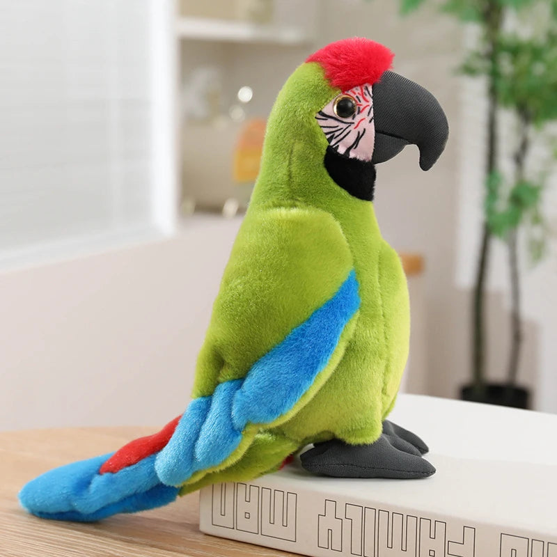 Hot Simulation Soft Toys Lifelike Grey Cockatiel Plush Toys Real Life Soft Yellow Parrot Birds Stuffed Animals Toy Dolls Gifts