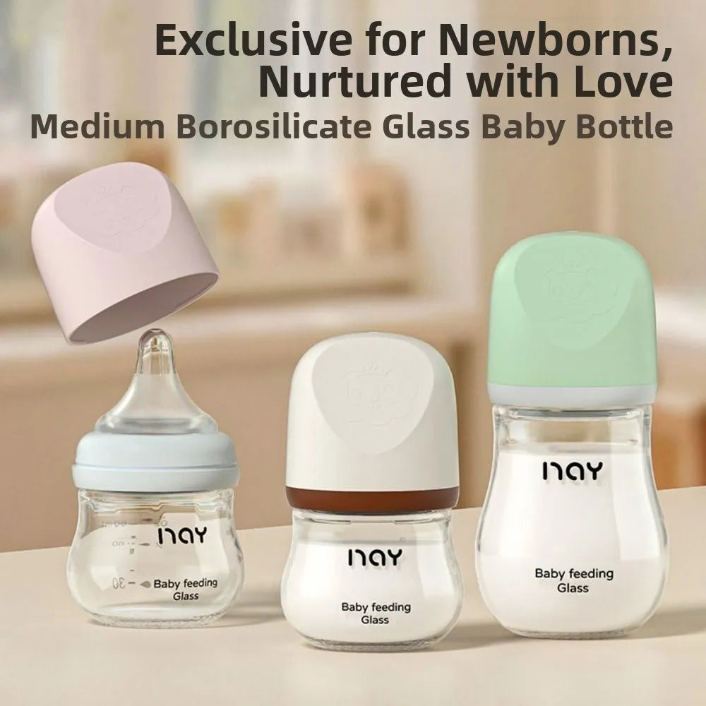 Glass Baby Feeding Bottle | Anti-Colic BPA-Free | Baby World SA