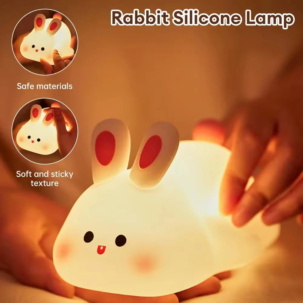 Cute Silicone Sheep Night Light LED USB Rechargeable Dimmable Eye Friendly Lamp Model SS01